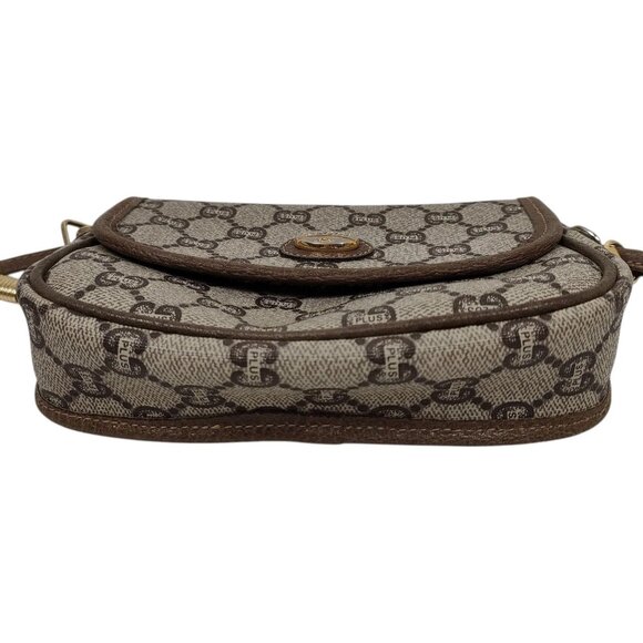 (L3) Authentic Gucci Crossbody Bag Brown PVC Luxury Vintage Designer Handbag - Picture 4 of 9